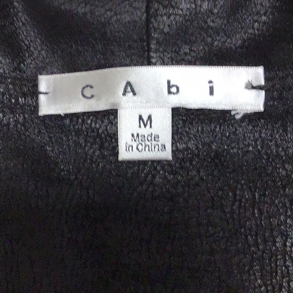 CAbi OWENS WATERFALL FAUX LEATHER JACKET MED - Picture 8 of 12